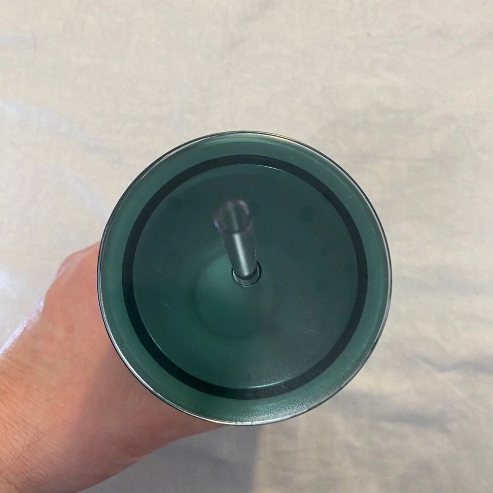 Starbucks 2021 Metallic Sage Green Textured Stainless Steel Cold Cup 24oz